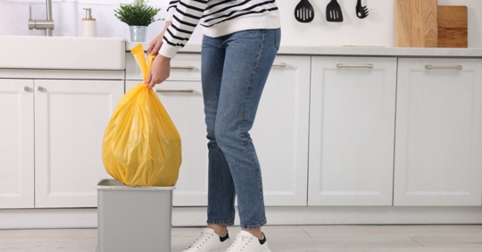 taking out the trash